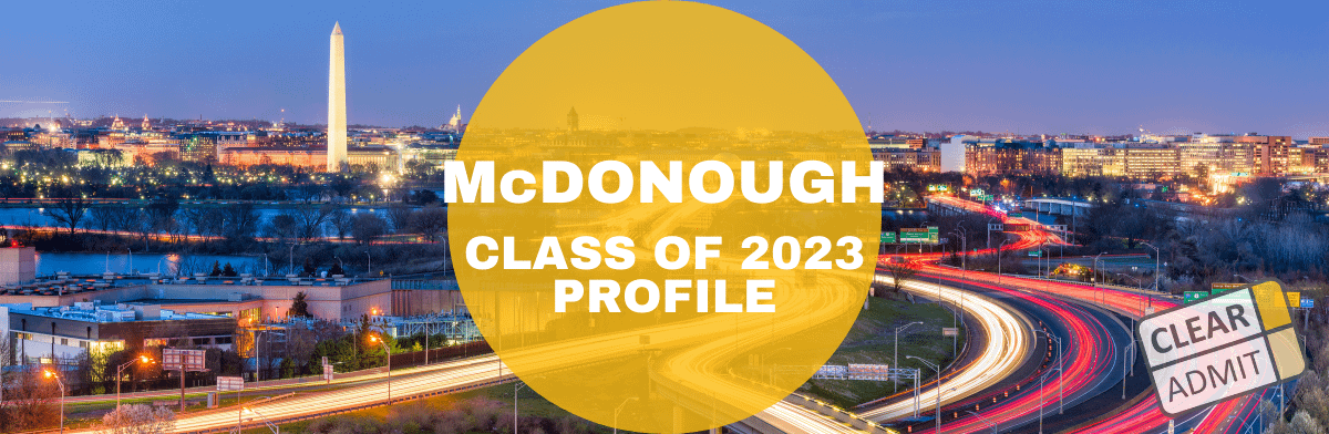 mcdonough mba class profile