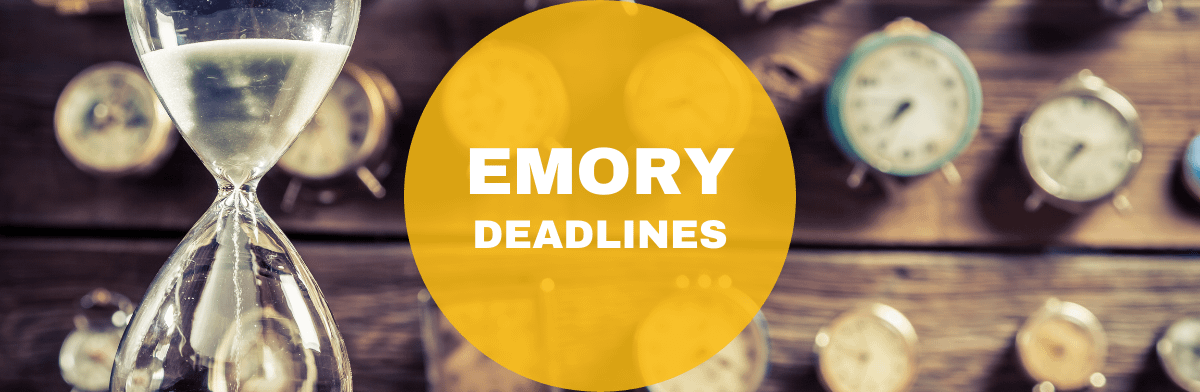 Emory MBA deadlines