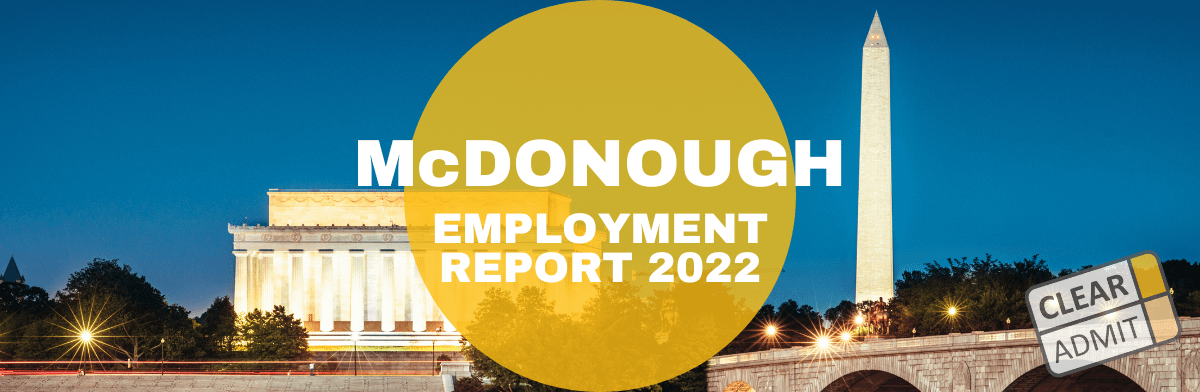 georgetown mba employment report 2022